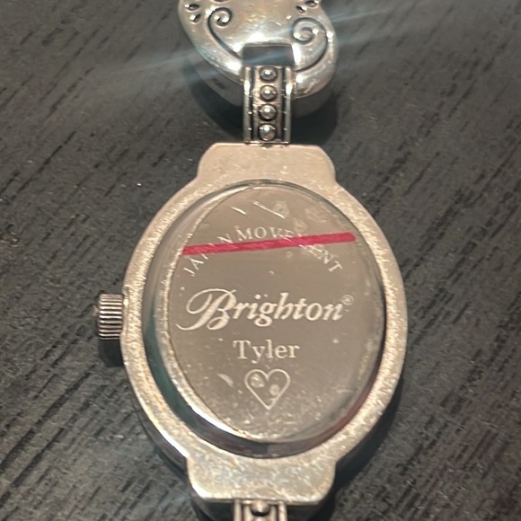 Brighton Tyler watch Reversible leather band with silver tone hearts - Picture 4 of 12